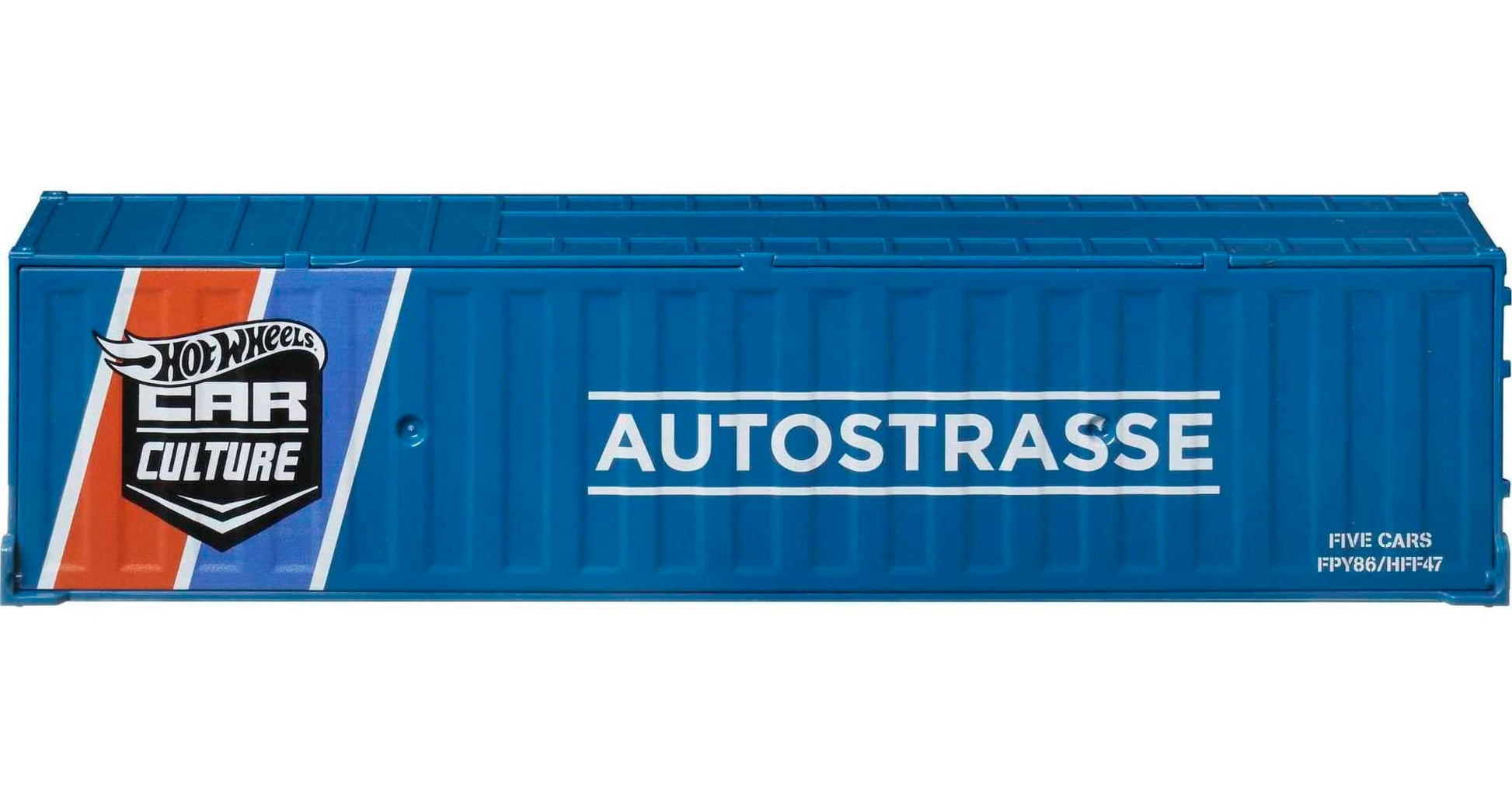 Hot Wheels Strasse, Autobahn, Autostrasse Container Set, 5 1:64 Scale Cars in Collectible Container, Metal/Metal & RealRiders, for Collectors