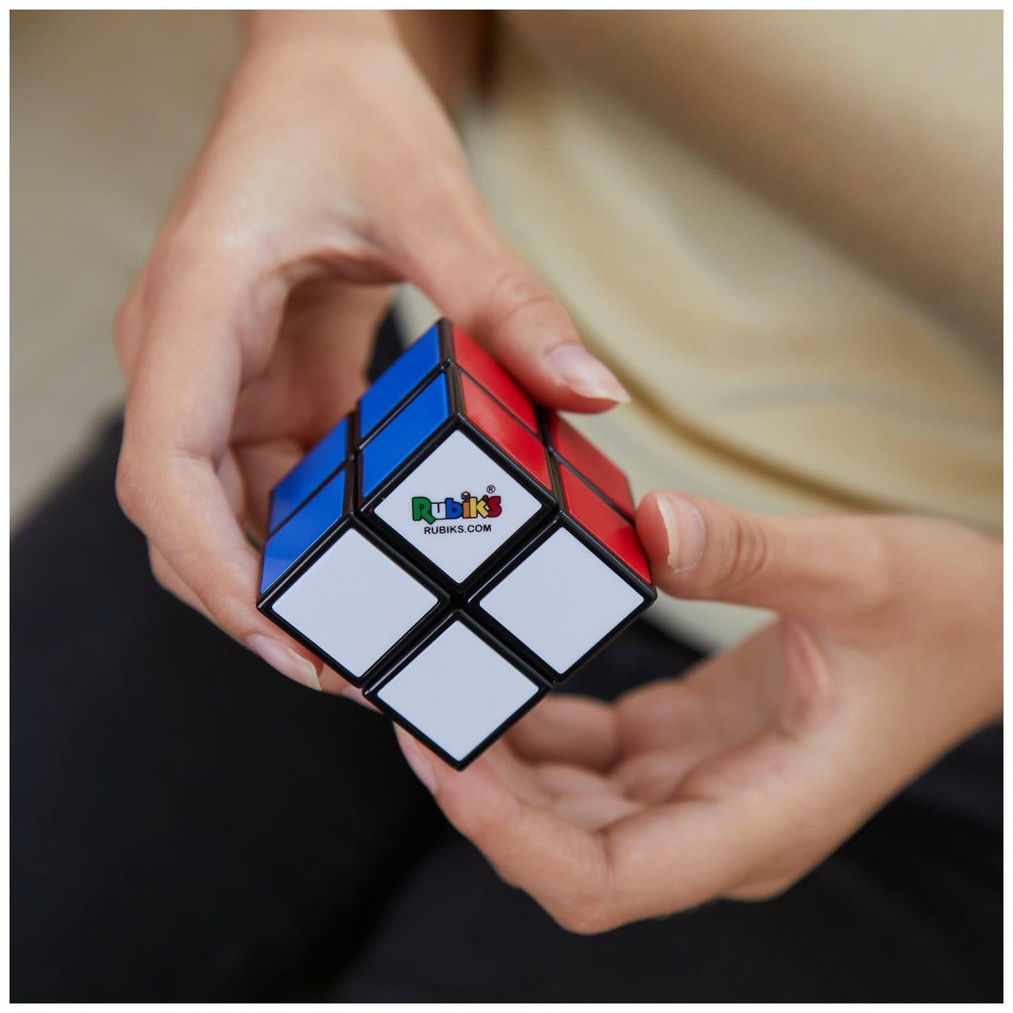 Rubik’s Cube Family Pack, Original 3x3, 2x2 and 3x3 Keyring, Complete Pack of 3