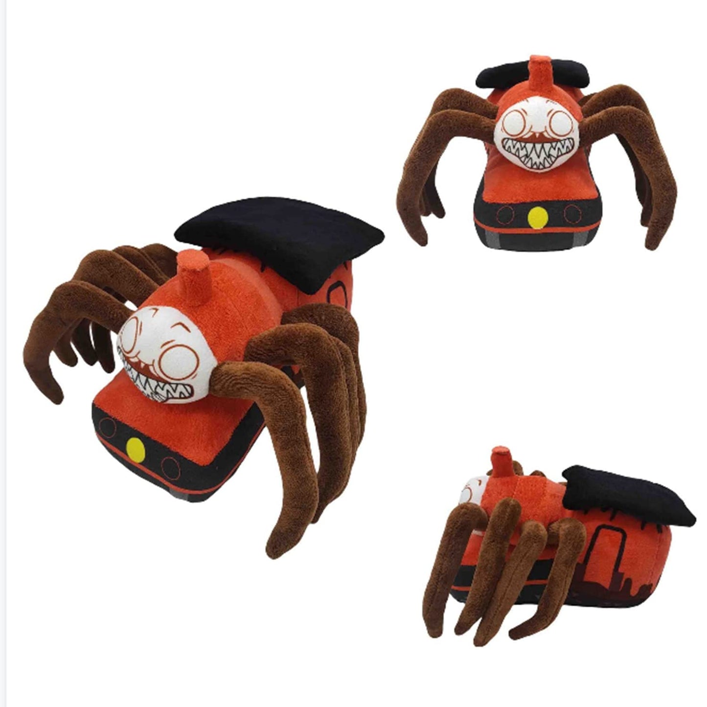 FBDCYIA Choo Choo Charles Plush Toy, 8.7Inch Charles Spider Train Doll, Gift for Kids Fans, Train Toy Spider Stuffed Animal (Red Style 1)