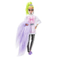 Barbie Extra Doll &Accessories with Neon Green Hair, Feather Boa & Pet Parrot