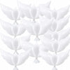 12 Pieces 36 Inches Large White Peace Dove Balloons Aluminum Foil Pigeon Bird Balloons for Wedding Engagement Funeral Memorials Remembrance Charity