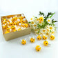 SaktopDeco 28 PCS Felt Bees Wool Felt for Crafts Mini Bee Plush Decor for Bee Gender Reveal Decorations Clothing Hat Gift DIY Crafts