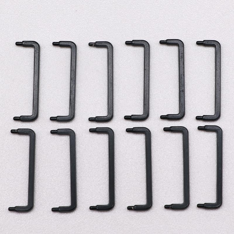 AirAds Dollhouse 1:12 Miniature Furniture Cabinet Chest Handles Metal Black Drawer Handles (Lot 12)