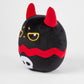 Snuggaboos Jumpo Shadowpaws The Devil Cat Squish: 14-Inch Super Soft Plush Pillow Toy - Unique and Cuddly Black Cat Stuffed Animal Plushie with Red