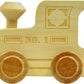 Maple Landmark NameTrains Clear Finish Engine - Made in USA