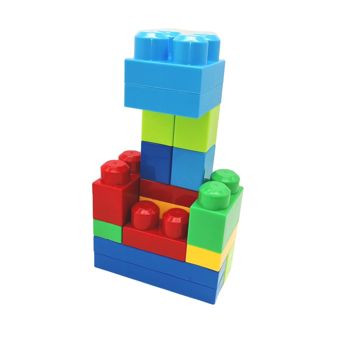 STJOYOPY 88PCS Big Building Blocks with Blue Building Bag Educational STEM Toys Gift for Kids and Toddlers