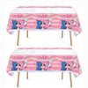 Losede 2pcs Pink Birthday Party Tablecloth Table Cover,Birthday Supplies Decorations (70'' x 42'') (2pcs)