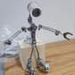 XMBRICDIYY 3D DIY Steampunk Metal Puzzle Robot Lamp Set- Collectible Sparkling Silver Mechanical Kit- Creative DIY Desk Lamp, Decor - Unique Gift