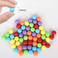 Witlans 60pcs Chinese Checker Game Replacement Balls,6 Solid Color 14mm Acrylic Marbles for Marble Run, Aggravation Traditional Games