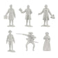 BMC Classic American Revolution Colonists - White 21pc Plastic Figure Playset