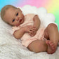 GUESSBELLY 48cm Reborn Cloth Body Doll with 3D-Painting Skin and Visible Veins, 19 Inches Soft Vinyl Newborn Baby Handmade Dress Birthday Toy for 3+