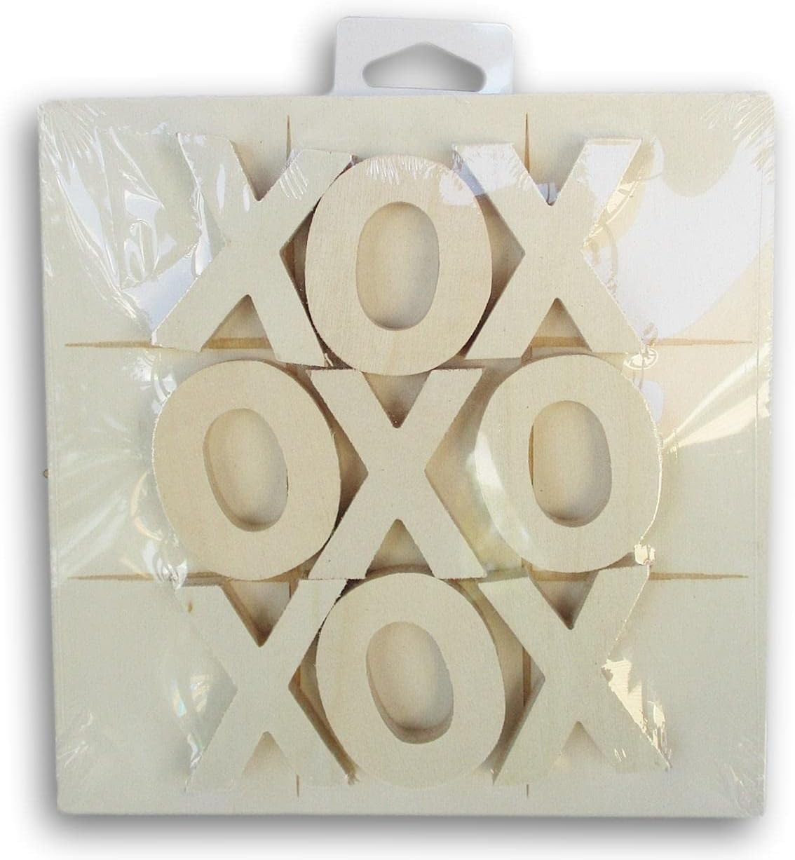 Craft Supply Unpainted Wood Tic Tac Toe Game - 6.7 x 6.7 Inches - Customize Then Play!