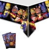 WOLEN 2Pcs Five Nights Tablecloth Disposable Tablecover Birthday Party Supplies and Decorations for Kid Boy Baby Shower Rectangle Tables 70"X42",2