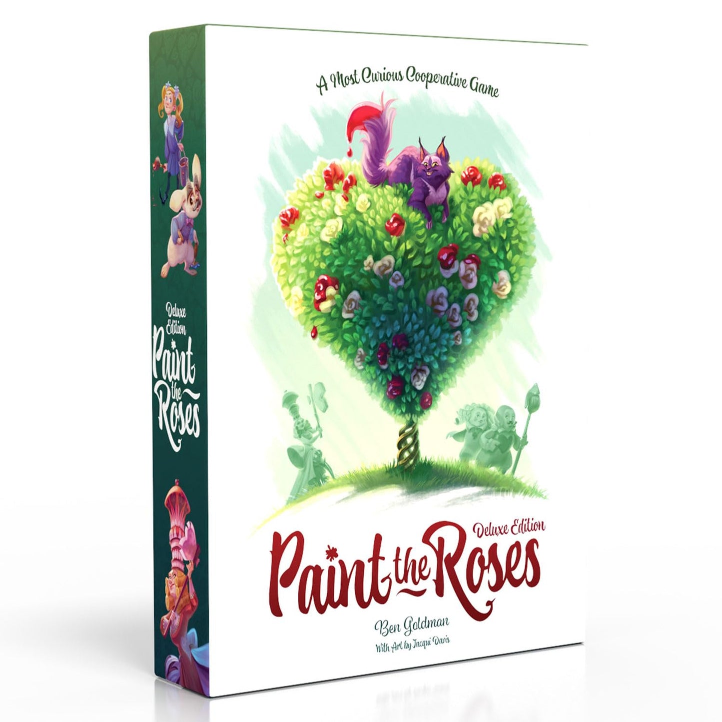 Paint the Roses Deluxe Board Game | Cooperative Alice in Wonderland Deduction Game | Includes Escape the Castle Expansion | 2-5 Players | Age 11+