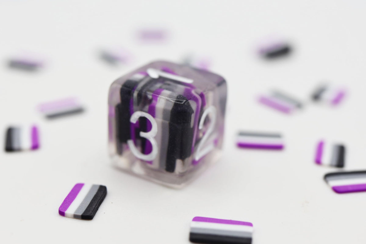 Asexual Flag RPG Dice Set