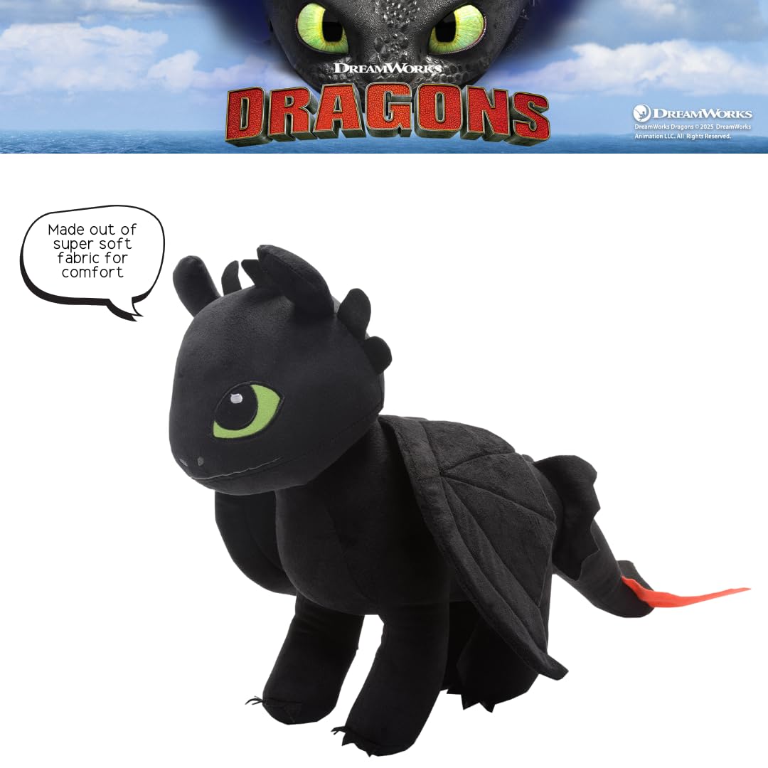 How To Train Your Dragon Toothless Bedding Super Soft Cozy Cuddle Pillow Buddy, (Officially Licensed Product) By Franco Collectibles