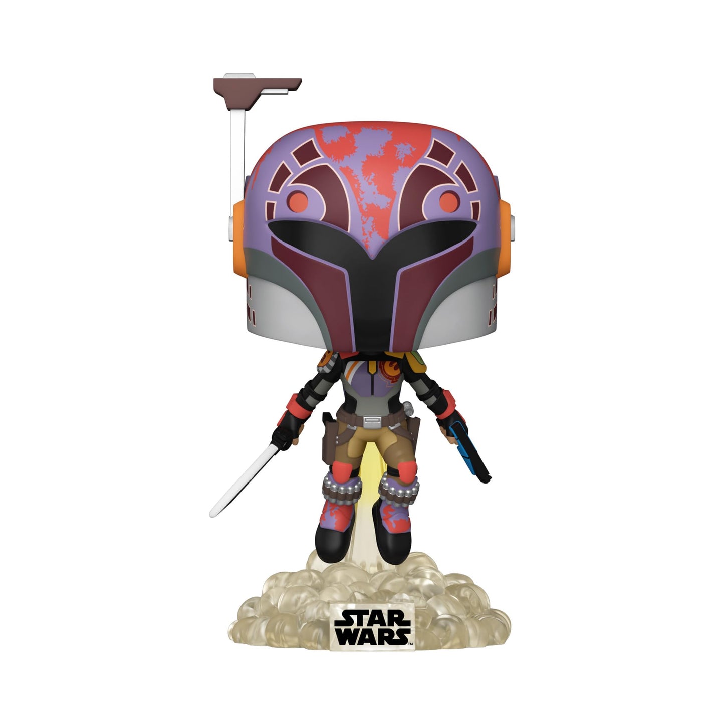 Funko Pop! Star Wars: Sabine Wren with Darksaber, Power of The Galaxy Series, Amazon Exclusive, Multicolor, 64929