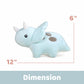 Bellzi Triceratops Cute Stuffed Animal Plush Toy - Adorable Soft Dinosaur Toy Plushies and Gifts - Perfect Present for Kids, Babies, Toddlers - Seri