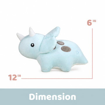 Bellzi Triceratops Cute Stuffed Animal Plush Toy - Adorable Soft Dinosaur Toy Plushies and Gifts - Perfect Present for Kids, Babies, Toddlers - Seri