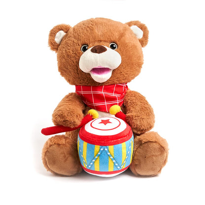 Cuddle Barn - Drummin' Billy | Animated Bear Stuffed Animal Musical Plush Toy Drums and Sings Along to Ants Go Marching and Five Little Bears, 11