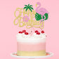 Ruscalin 1 PCS Flamingo Happy Birthday Cake Topper