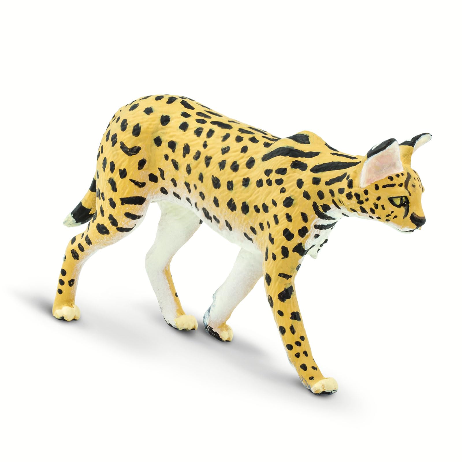 Safari Ltd. Serval Figurine - Realistic 3.75" Wild Cat Figure - Educational Toy for Boys, Girls, and Kids Ages 3+