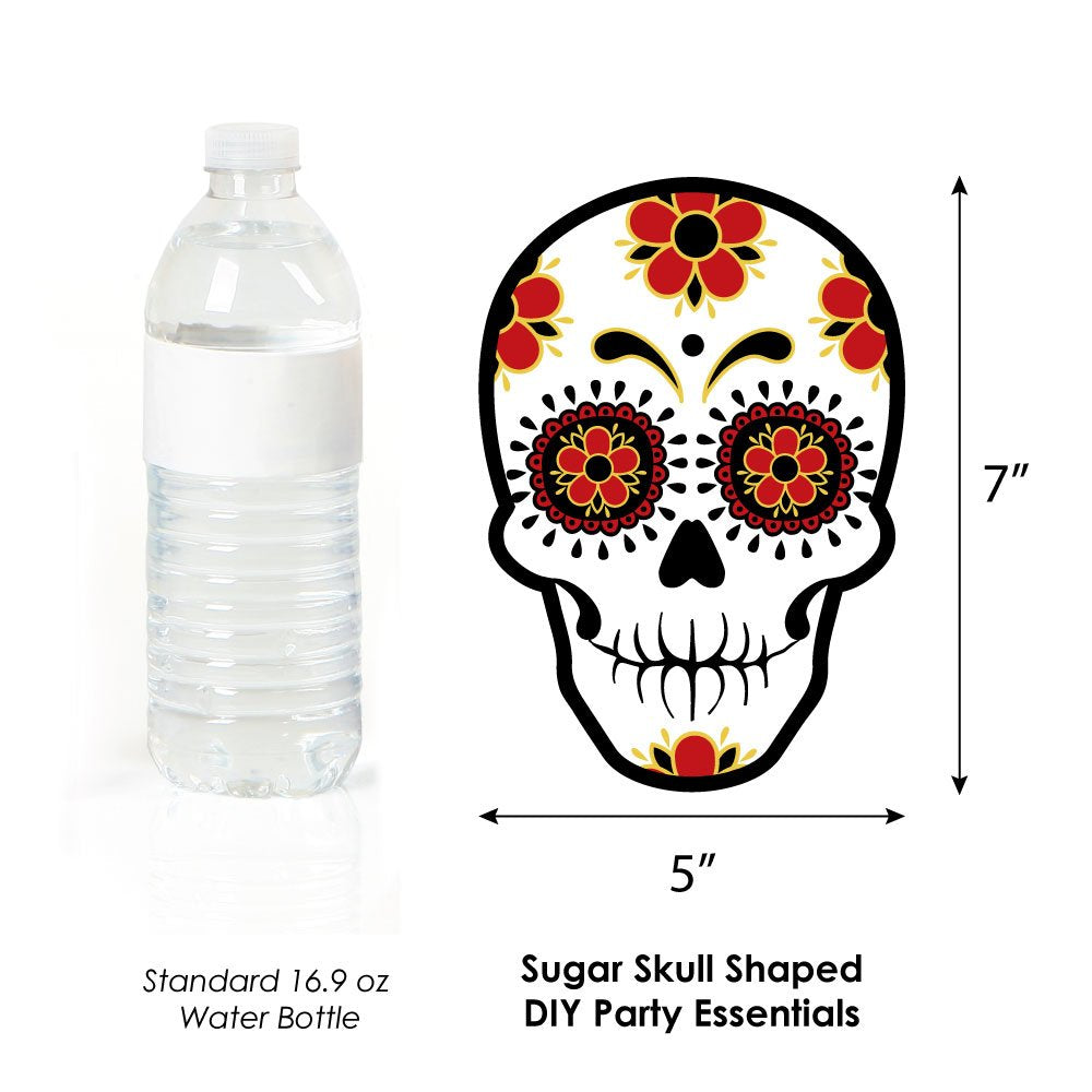 Big Dot of Happiness Day of the Dead - Sugar Skull Decorations DIY Halloween Party Essentials - Set of 20
