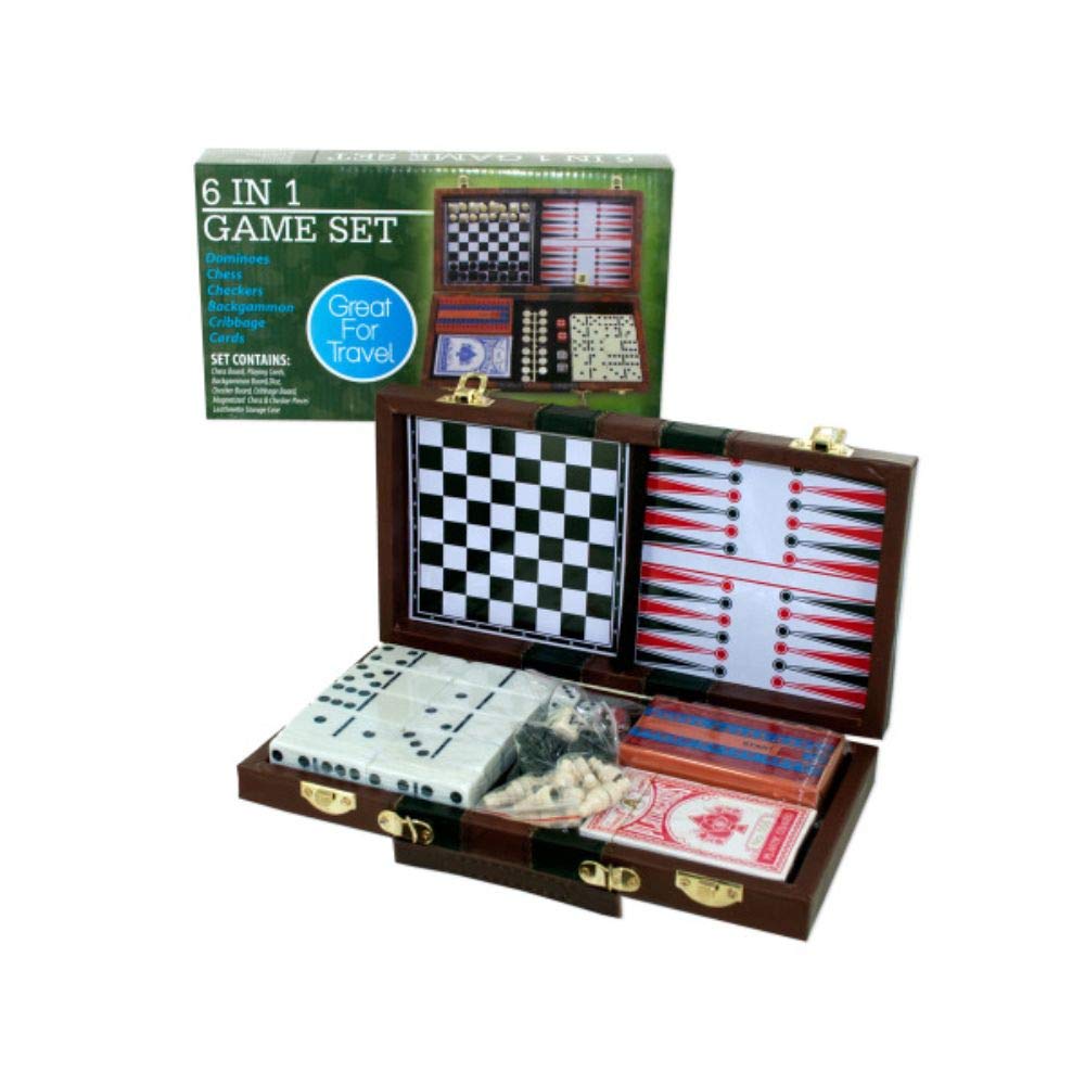 Kole Imports Travel Game Set, 6 in 1