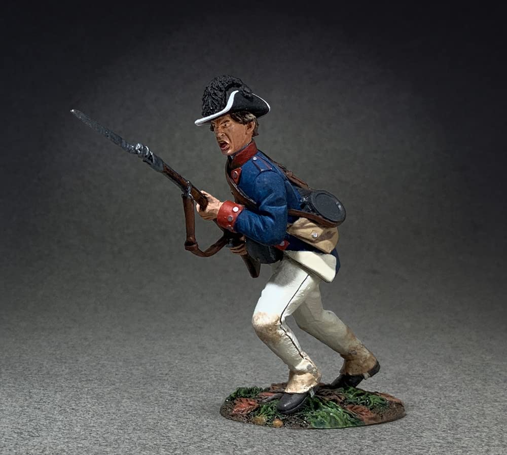 W. Britain American Revolution 16109 Wayne's Legion Infantryman Charging No.1 1794 1:30 Scale Metal