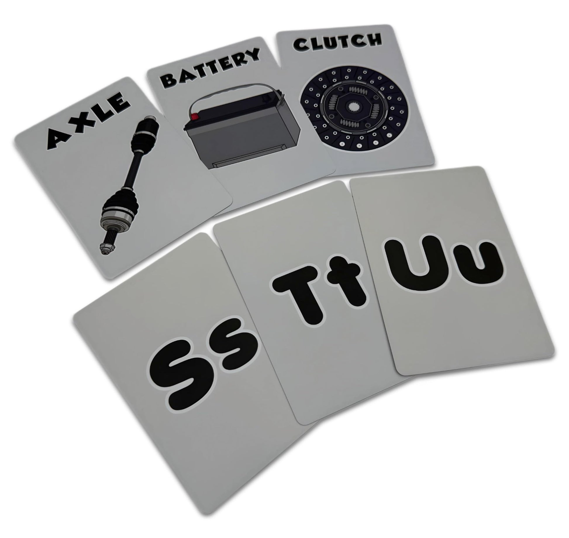 Alphabet Flash Cards for Future Race Car Drivers (ABC Baby, Children, Toddler, 26 Cards)