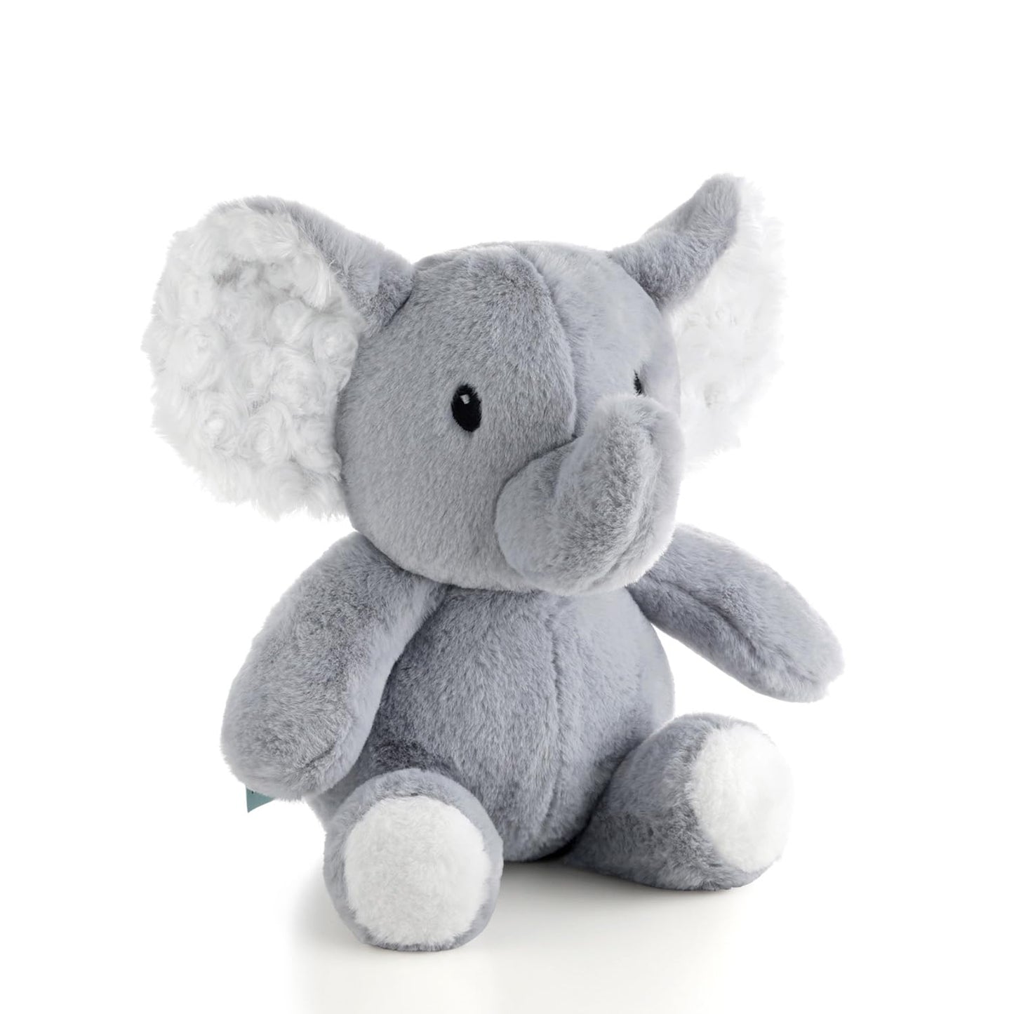 The Peanutshell Plush Elephant Stuffed Animal - 10 inch - Baby Safe - Machine Washable - Soft Elephant Baby Toys, Newborn Infant Toddler, Plushies