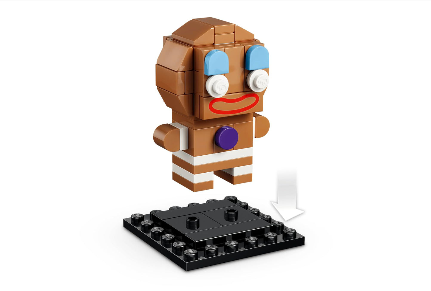 LEGO BrickHeadz Shrek Donkey & Gingy Figures Set #40923 - 260 Pieces, 3 Collectible DreamWorks Characters incl. Shrek's Beware Ogre Sign | Ages 10+ |