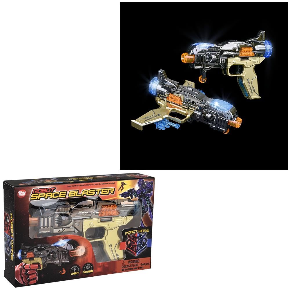 Rhode Island Novelty 6.5" Light-Up Robot Space Blaster