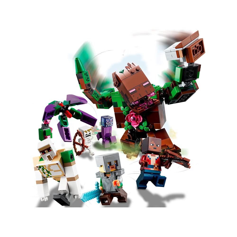 LEGO Minecraft The Jungle Abomination 21176 Building Kit Playset; Fun Minecraft Dungeons Exploring Toy for Kids; New 2021 (489 Pieces)