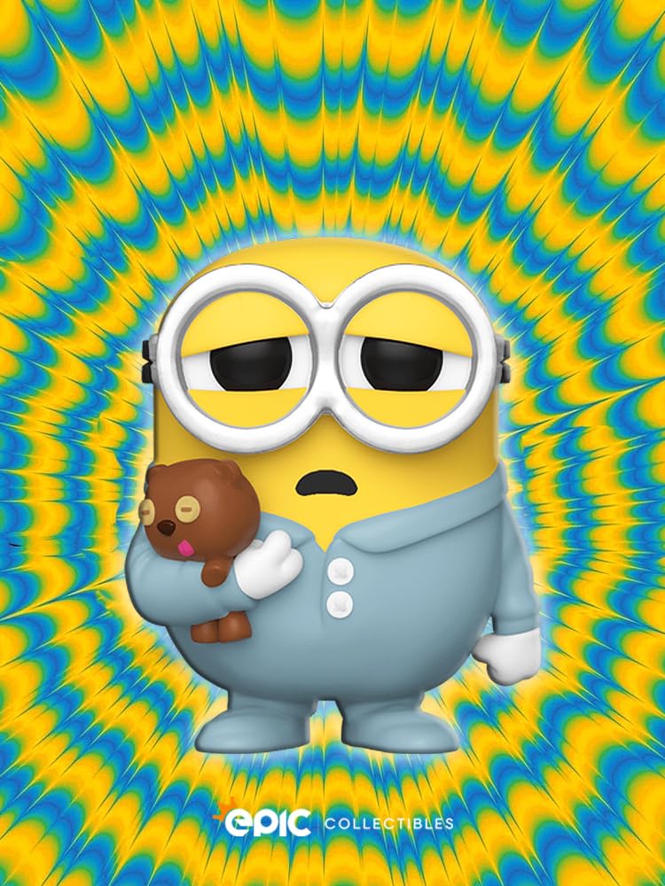 Epic Collectibles Movies: Minions - Pajama Bob in The Rise of Gru Vinyl Figure Bundle with Compatible Funko Pop Box Protector