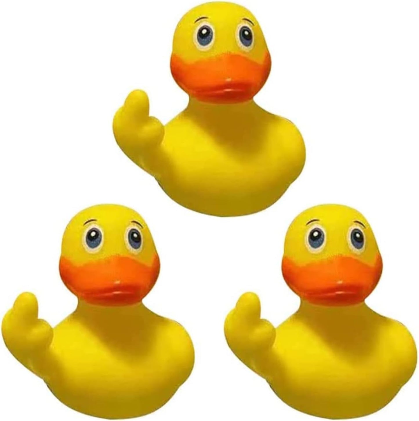 3Pcs Yellow Rubbers Ducks, Cute Small Rubbers Ducks Funny Rubber Ducky Car Accessories for Car Dashboard Decorations,Bath
