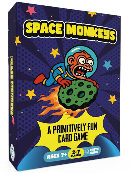 DR DINGUS Space Monkeys Card Game - 2-7 Players - Ages 7+ - 20 Minutes to Play - High Stakes - for Party, Family Night, Kid, Teen, Adult