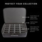 Card Titan Toploader and One Touch Trading Card Storage Box with Zipper Lock - Sports Card Deck Box Fits Up to 400 Sleeved Collectible Sports Cards or