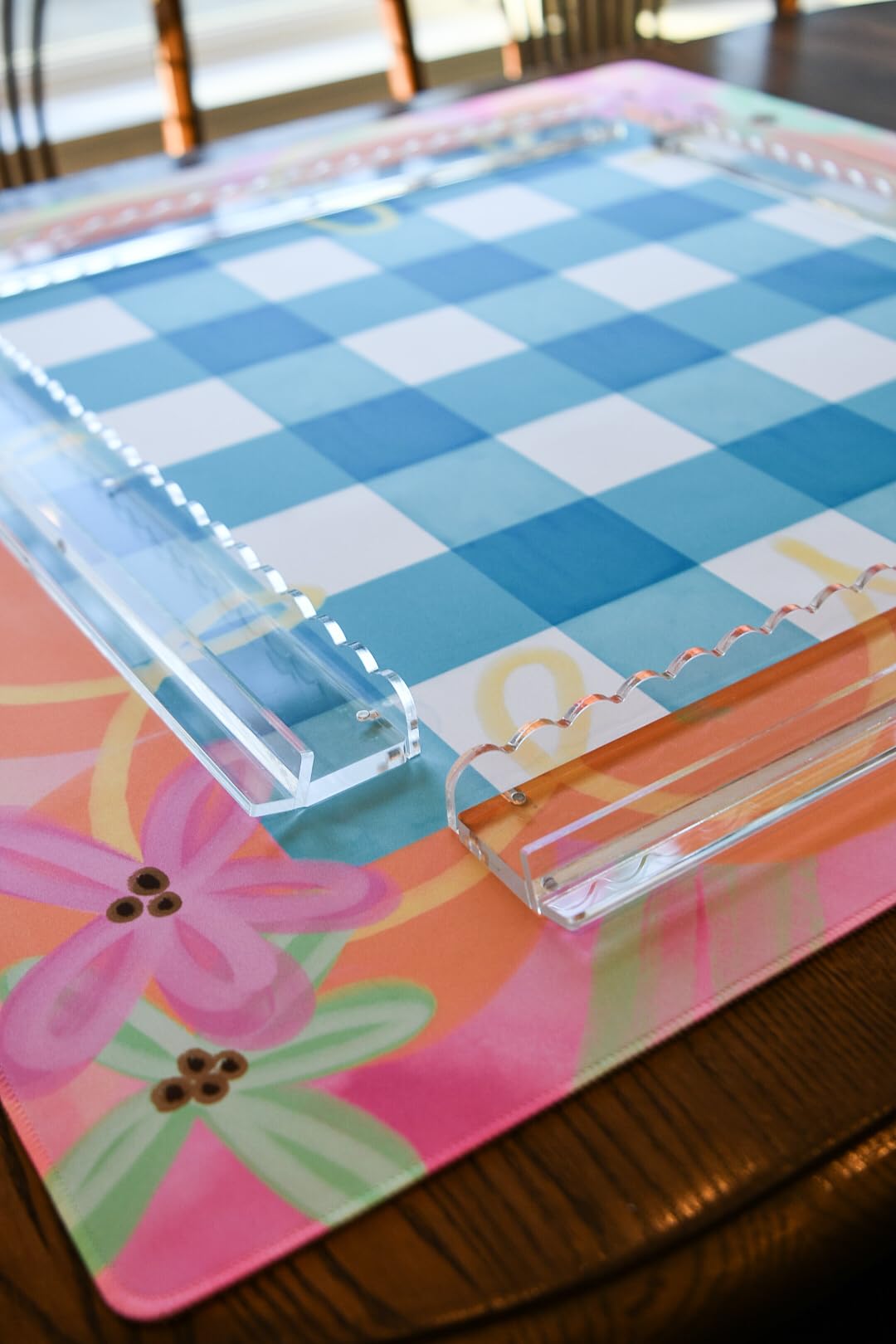 Humble Oak Co. Large Neoprene Mahjong and Craft Mat - Bright Spring Waterproof Table Protector, Non-Slip Table Cover for Gaming, Arts, Crafts, & Home