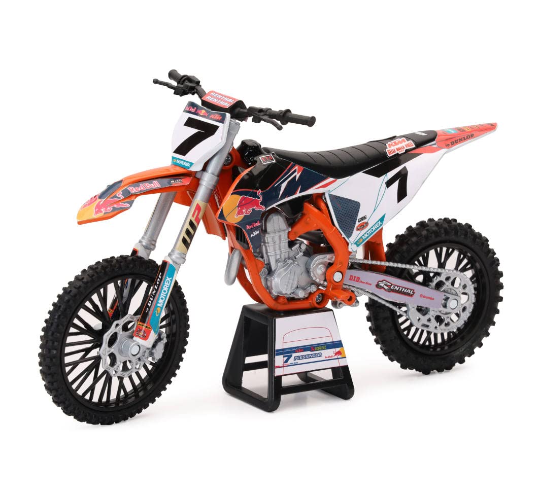 New-Ray Motorcycles 1:12 Compatible with KTM 450 SX-F Red Bull KTM #7 Aaron Plessinger 58363