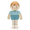 Tender Leaf Toys - We are Family - Ivory Boy - Eco-Friendly Multicultural Wooden Dolls with Moving Arms - Build Your own Family - Encourages