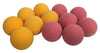 Mueller 12 Red & Yellow Textured Foosballs