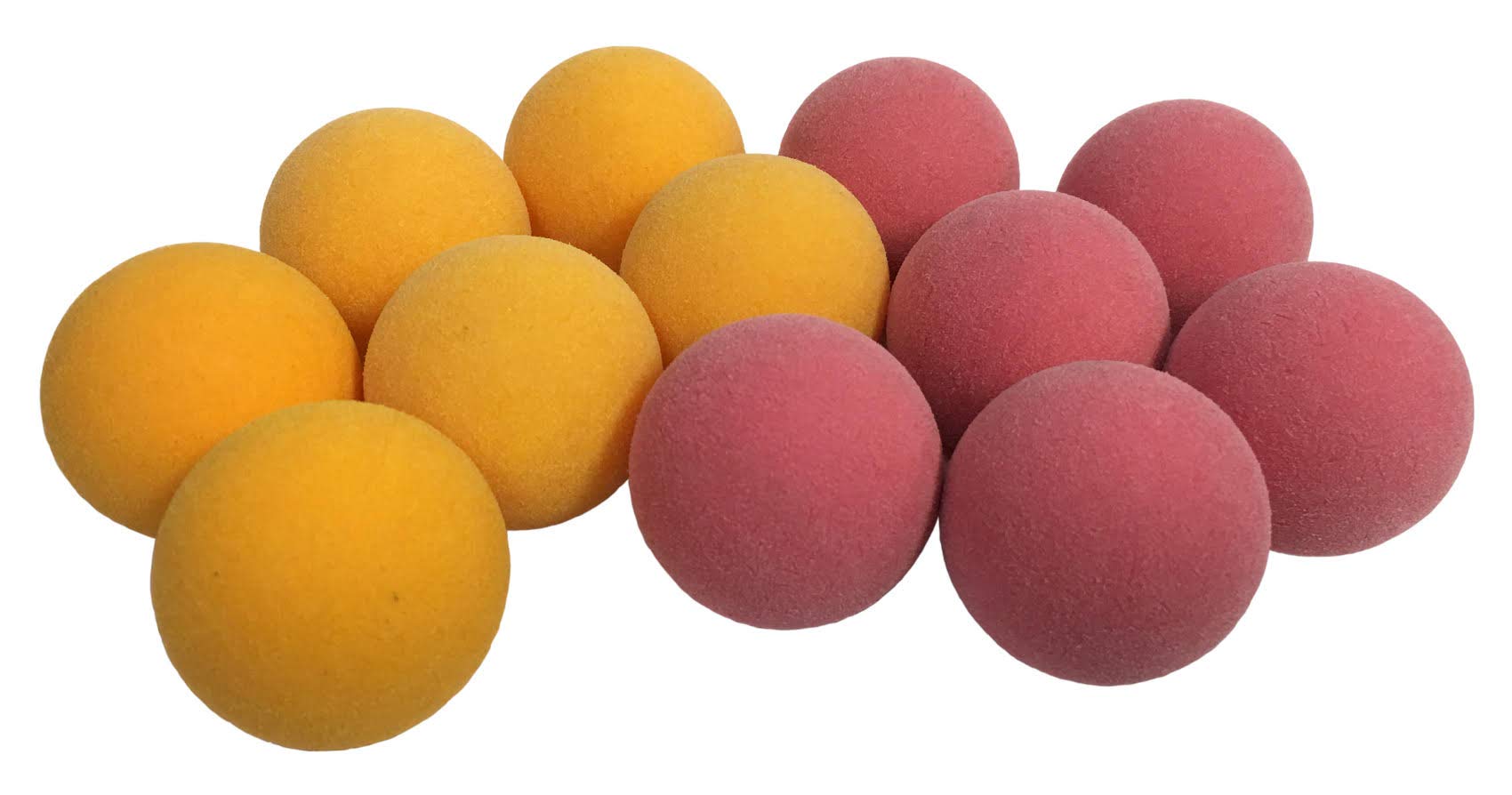 Mueller 12 Red & Yellow Textured Foosballs