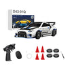Rakeetolly 1:43 RC Drift Car 20KM/H with Gyro, 2.4G 4WD Full Proportional Alloy Sport Racing Car, Adjustable Speed, LED Lighting for Teens & Adults