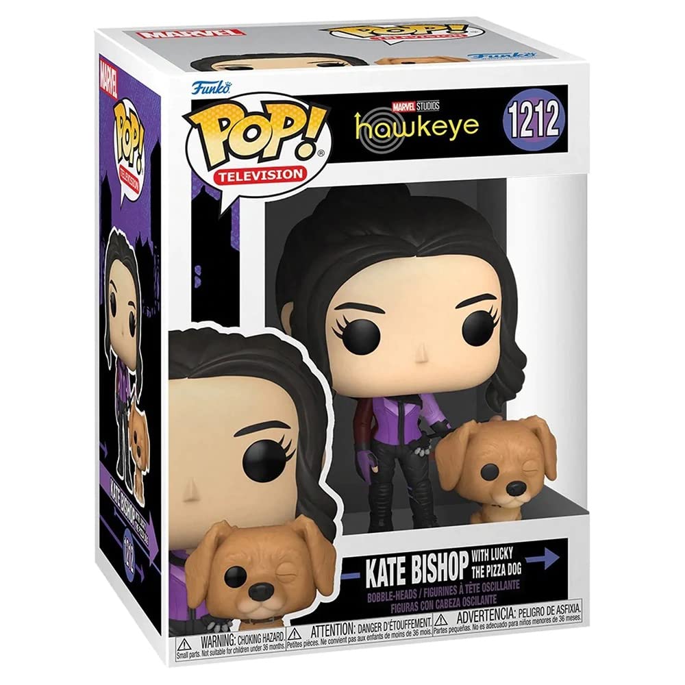 Funko Pop! & Buddy Marvel: Hawkeye - Kate Bishop with Lucky Pizza Dog Vinyl Bobblehead