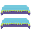 YTHKJS 2Pcs Monster Birthday Party Tablecloth|108 x 54 Inch| Monster Theme Birthday Party Supplies