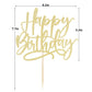Kaoenla Happy Birthday Cake Topper-handwork Golden happy birthday cake Decor,Birthday/Anniversary cakes Selected decorative