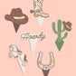 xo, Fetti 24pk Western Cupcake Wrappers + Toppers | Rodeo Cowboy Kids Party
