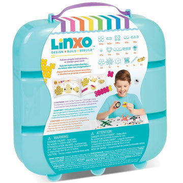 Make It Real: LinXo Creator Set 650 pcs, DIY 13 Projects, Jewelry & Collectible Figures, Design-Build-Rebuild, Flexible Pieces, Girls & Kids Ages 6+
