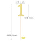 Gexolenu 10 PCS Gold Double-Sided 1st Birthday Centerpieces for Tables, Glitter Age ONE Cake Picks Decor, First Happy Birthday Party Decorations Baby